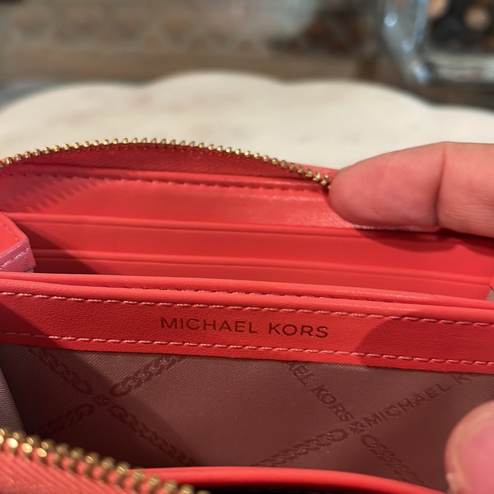 Michael Kors Coral Wallet - Picture 7 of 9